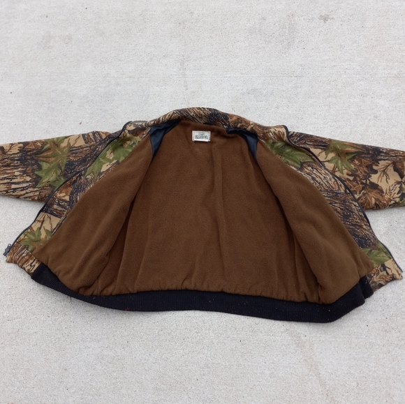 VTG REDHEAD Realtree camo oversized boxy full zip wool jacket size XXL - Picture 4 of 13